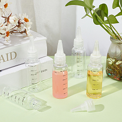 Пластиковые градуированные бутылки с игольчатыми носиками&nbsp;MRMJ-WH0002-24C