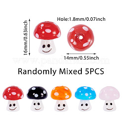 5шт ручной работы бусины лэмпворк&nbsp;LAMP-TA0001-96