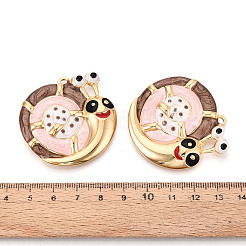 Подвески из нержавеющей стали 304 и эмали&nbsp;STAS-T073-63C-G