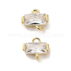 10 шт. латунные подвески-коннекторы со стразами&nbsp;KK-V006-04G-05