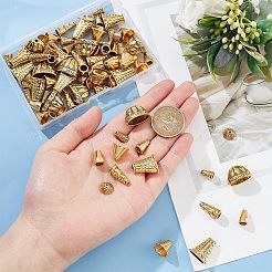 80 шт. 8 тибетских бусины из сплава конус и колпачки&nbsp;FIND-NB0003-15