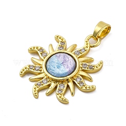 Латунные микро проложить кубического циркония подвески&nbsp;KK-V009-30G-04