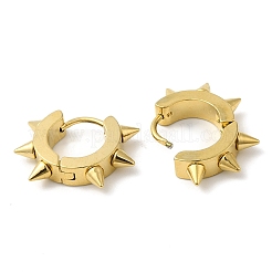 Серьги-кольца из нержавеющей стали 201 с вакуумным покрытием PVD и штифтами из нержавеющей стали 304&nbsp;EJEW-A098-04G