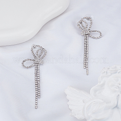 1 пара серег-гвоздиков с кристаллами&nbsp;EJEW-LP0002-94