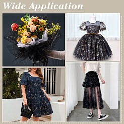 1 шт. нейлоновая сетчатая ткань со звездным узором&nbsp;DIY-ME0002-31