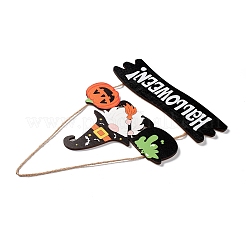 Хэллоуин деревянные двери настенные украшения&nbsp;LS-HJEW-K040-01B