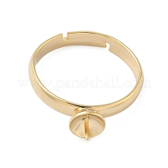 Регулируемые латунные колышки-штифты для полусверленных бусин&nbsp;KK-K414-02B-G