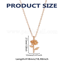 1 шт. ожерелье из сплава в форме цветка для женщин&nbsp;NJEW-LP0004-19