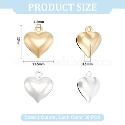 60 шт. 2-х цветные латунные подвески&nbsp;FIND-UN0015-50