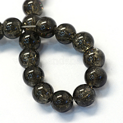 Выпечки окрашены прозрачным потрескивание Стекловолокна круглый шарик&nbsp;DGLA-Q018-10mm-10