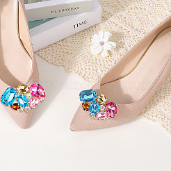 Пряжка для обуви из акрила и сплава&nbsp;AJEW-WH20033-079B-G