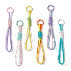 6 шт. 6-цветные веревки-шнуры из полиэстера и спандекса для подвесных украшений&nbsp;HJEW-JM04296