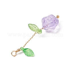 9шт прозрачные стеклянные подвески&nbsp;PALLOY-JF03971