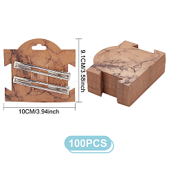 Прямоугольные скрепки для волос&nbsp;CDIS-WH0027-04A-02