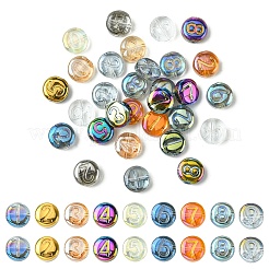 Гальванические стеклянные бусины&nbsp;EGLA-YW0005-02