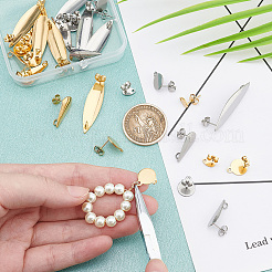 32 шт. 8 шт. фурнитура для сережек-гвоздиков из нержавеющей стали 304&nbsp;STAS-DC0002-46