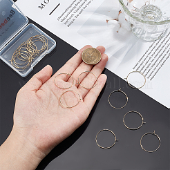 20 шт. Латунные серьги-кольца&nbsp;KK-BBC0001-89A