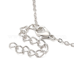 Ожерелья с подвесками из цинкового сплава в форме сердца и словами с наилучшими пожеланиями на Рождество&nbsp;LS-NJEW-M203-02A-GP