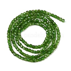 Натуральный зеленый диопсид&nbsp;G-B175-C01-2x2mm