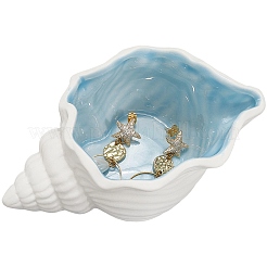 Керамическая тарелка для украшений с морской тематикой&nbsp;AJEW-WH20033-01B
