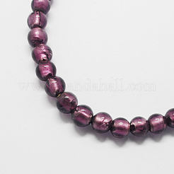 Стеклянные бусины&nbsp;FOIL-R054-10