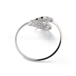 Открытые кольца из нержавеющей стали 304 для женщин&nbsp;RJEW-S240-02P