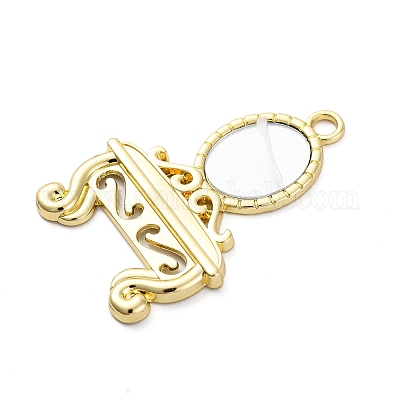 Подвески из стеклянного зеркала FIND-Z073-03G-1