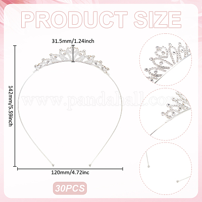 Резинки для волос со стразами для девочек&nbsp;OHAR-WH0001-25-1