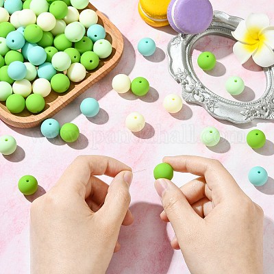 Прорезиненные стиль непрозрачной акриловые бусины&nbsp;LS-MACR-CJC0009-02C-1