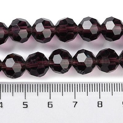 Прозрачные стеклянные бусины&nbsp;GLAA-Q104-01D-1