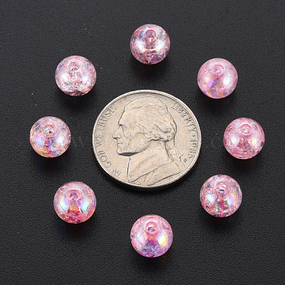 Прозрачных бусин акриловые треск MACR-S373-66-L04-1