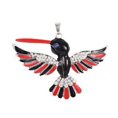 Тибетском стиле сплава эмали подвески&nbsp;ENAM-G189-01AS-1