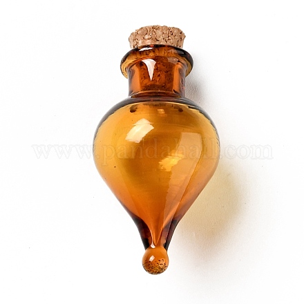 Орнамент из стеклянных пробковых бутылок AJEW-A039-01C-1