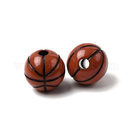 Спортивные непрозрачные акриловые бусины&nbsp;OACR-A044-03A-1