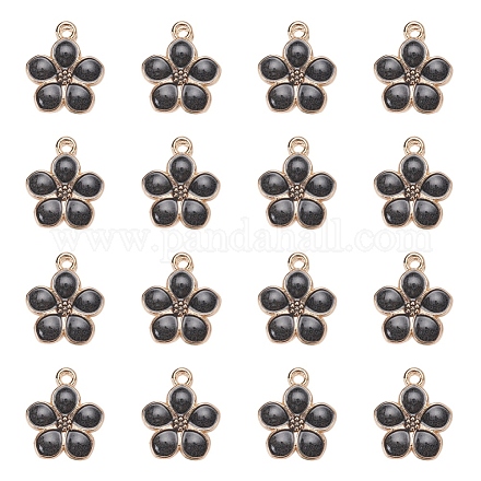 Подвески из эмалевого сплава с покрытием из легкого золота X-ENAM-R136-17D-1