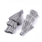 Polyester Tassel Big Pendant Decorations, Gray, 65~72x25~28mm