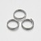 Brass Split Rings, Double Loops Jump Rings, Platinum, 8mm, Hole: 1mm, about 7mm inner diameter, about 3180pcs/500g