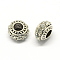Alloy Rhinestone European Beads, Rondelle Large Hole Beads, Crystal, 11x7mm, Hole: 4.5mm
