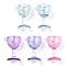 Transparent Acrylic Pendants, Goblet, Mixed Color, 41x28x24mm, Hole: 2mm, about 67pcs/500g