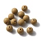 Silicone Beads, Round, Goldenrod, 12x11mm, Hole: 2mm