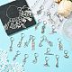62 шт. 31-х стильные литые маркеры петель&nbsp;HJEW-CJ00058-6