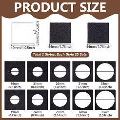 50шт 2-х стилистический пластиковый ящик для хранения монет&nbsp;AJEW-GA0009-09A