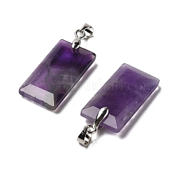 Граненые подвески из натурального аметиста&nbsp;G-U031-04P-05
