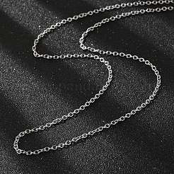 Не тускнеющая цепочка из нержавеющей стали 304 для ожерелья STAS-E052-61P-50cm
