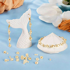 50 шт. 2 стиля гальванизированных бусин из ракушек и жемчуга&nbsp;BSHE-TA0001-17