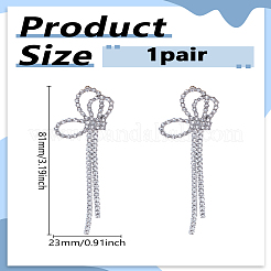 1 пара сережек-гвоздиков в форме бабочек со стразами&nbsp;EJEW-LP0013-13