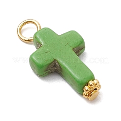 Подвески из синтетической бирюзы&nbsp;PALLOY-JF04255-01