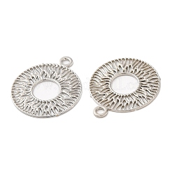 Долговечные филигранные подвески из латуни с покрытием&nbsp;KK-K336-15P