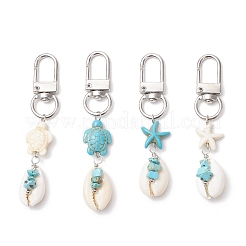 4 шт. подвеска из натуральной ракушки каури&nbsp;HJEW-JM03319-01