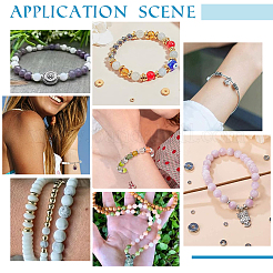 100 шт. 2-х цветные гладкие бусины-рондели из нержавеющей стали марки 304&nbsp;STAS-UN0057-09